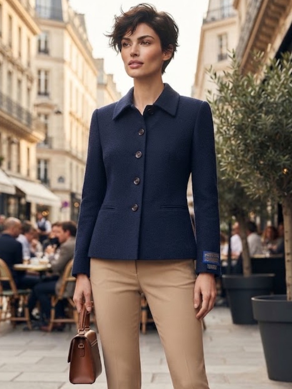 Pendleton Blue 100% Wool Blazer